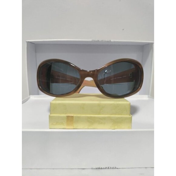 Vintage Oliver Peoples Phoebe Olive Gradient Lens Sunglasses with Hard Case - Picture 2 of 15